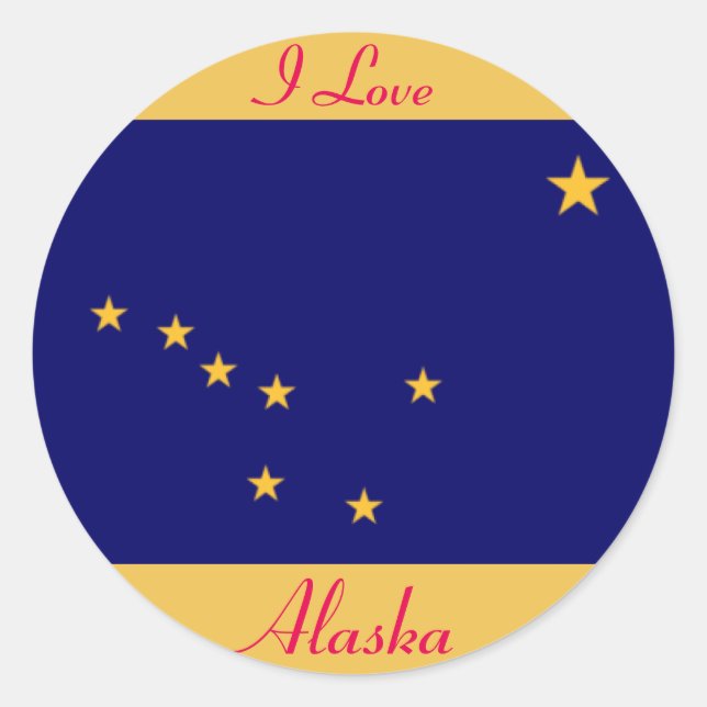 Adesivo Adoro o Alaska Sticker (Frente)
