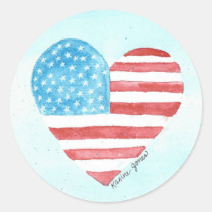 Adesivo Adoro o "Heart Sticker" da América
