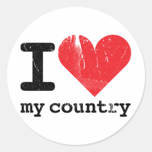 Adesivo Adoro o meu country Sticker