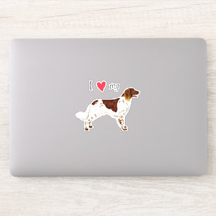 Adesivo Adoro o meu pequeno vinil-Sticker de Munsterlander