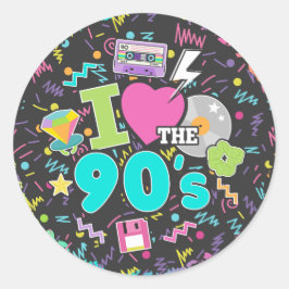 Adesivo Adoro o Sticker dos anos 90