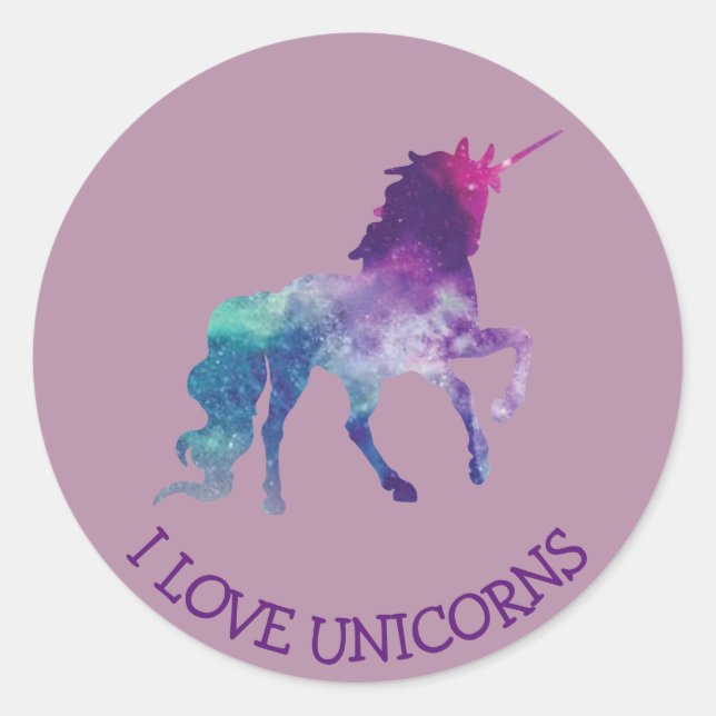 Adesivo Adoro o Unicorns Sticker (Frente)