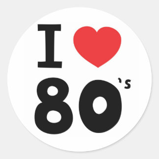 Adesivo Adoro os anos oitenta