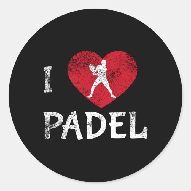 Adesivo Adoro Padel Tênis Padel Racket Padel Paddleball (Frente)