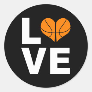 Adesivo Adoro Presente de Jogador de Esportes de Basquete