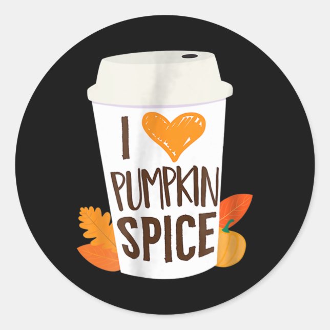 Adesivo Adoro Pumpkin Spice Café Autumn Fall Season PS (Frente)