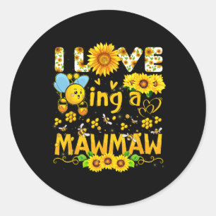 Adesivo Adoro Ser Uma Abelha Mawmaw E Girassóis Engraçados