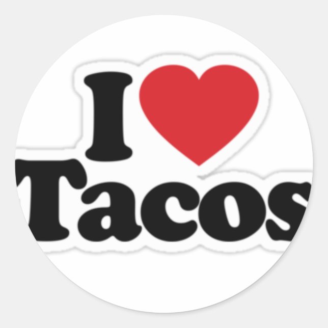 Adesivo Adoro Tacos Sticker (Frente)