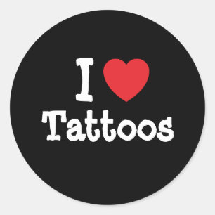 Adesivo Adoro Tatuagens personalizadas personalizadas