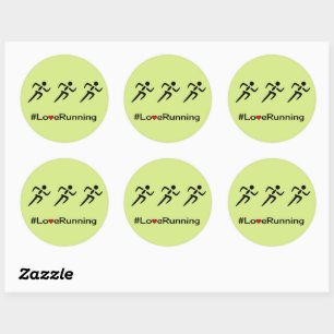 Adesivo Adoro usar o slogan da hashtag verde