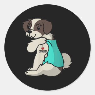 Adesivo Adoro vovó Tattoo Shih Tzu Grandmân Dog