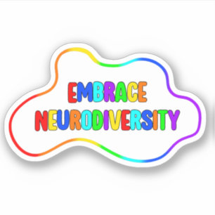 Adesivo Adotar a Neurodiversidade Sensibilização neurodi