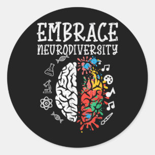 Adesivo Adotar Neurodiversidade Sensibilização Para O Auti