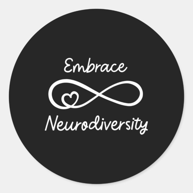 Adesivo Adotar Neurodiversity Autismo Professor Mo (Frente)