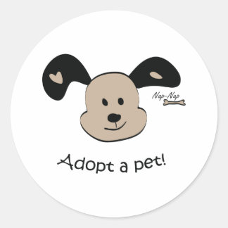 Adesivo Adotar um animal de estimação