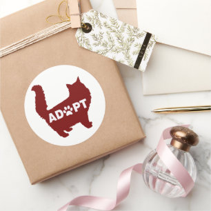 Adesivo Adotar Um Gato para Pentes De Gato E Proprietários