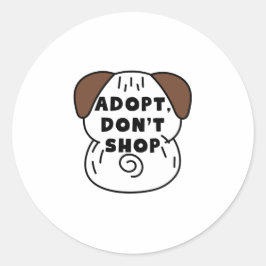 Adesivo Adotar um Prateleiro | Vinheta de sensibilização p