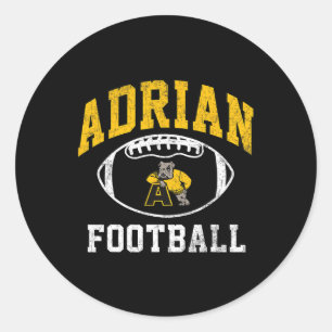 Adesivo Adrian College Futebol de atletismo Vintage Esport