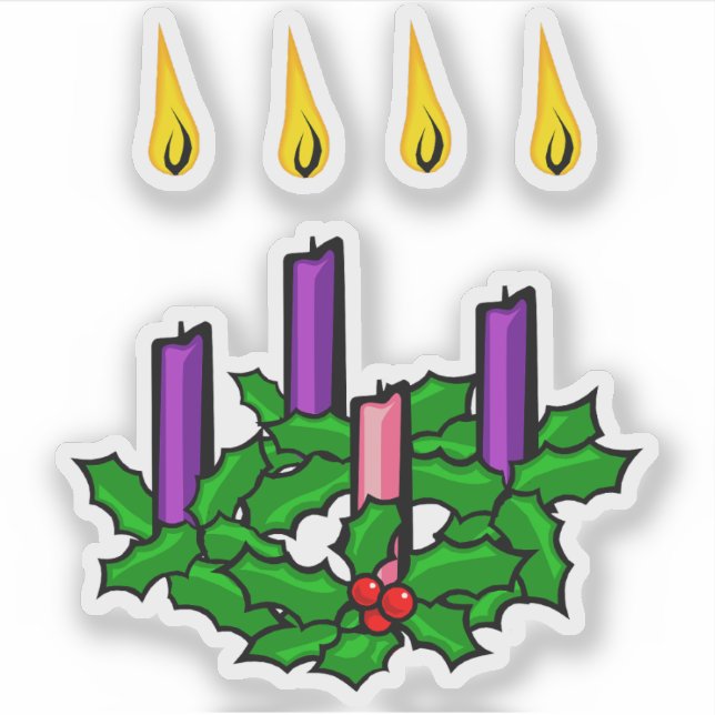 Adesivo Advent Wreath (Frente)