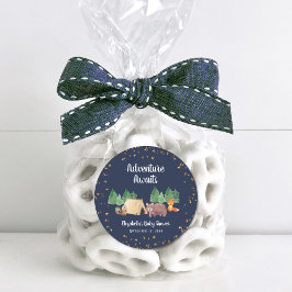 Adesivo Adventure Aguarda Chá de fraldas De Animais Da Flo