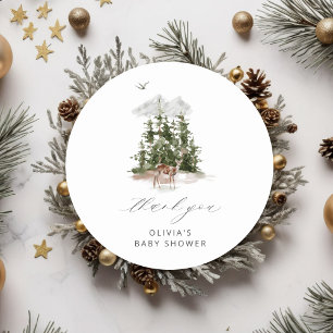 Adesivo Adventure Aguarda Chá de fraldas Muito Obrigado