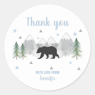Adesivo Adventure Bear Sticker Labels - Obrigado Stickers