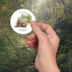 Adesivo Adventure Começa Ursos Rústicos Obrigado