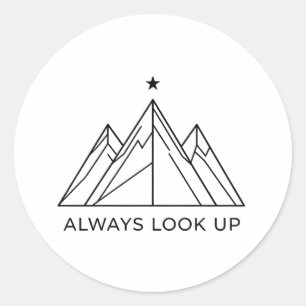 Adesivo Adventure Mountain Always Look Up
