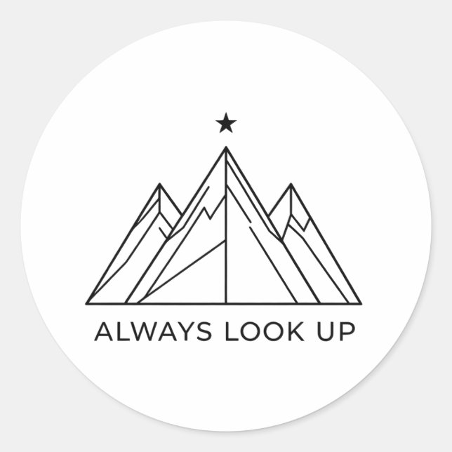Adesivo Adventure Mountain Always Look Up (Frente)
