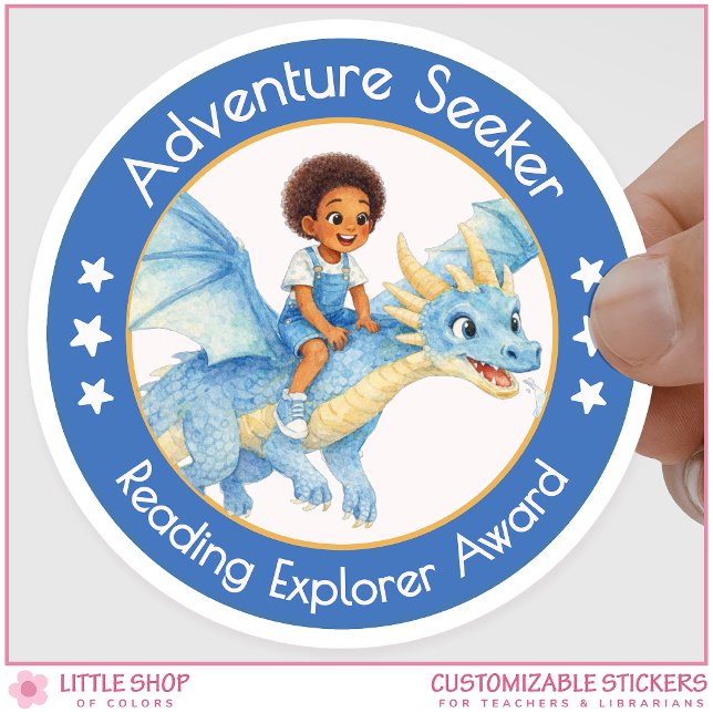 Adesivo Adventure Seeker Teacher Reading Explorer Award (Criador carregado)