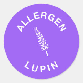 Adesivo Advertência sobre o Alergênio da Lupina