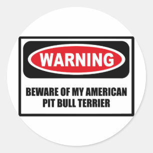 Adesivo Advertir BEWARE de MINHA WTI AMERICANA de TERRIER