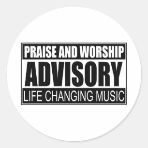 Adesivo Advisory do elogio e do culto…