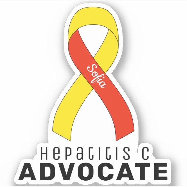 Adesivo Advocate para Hepatite C vinil Sticker (Frente)