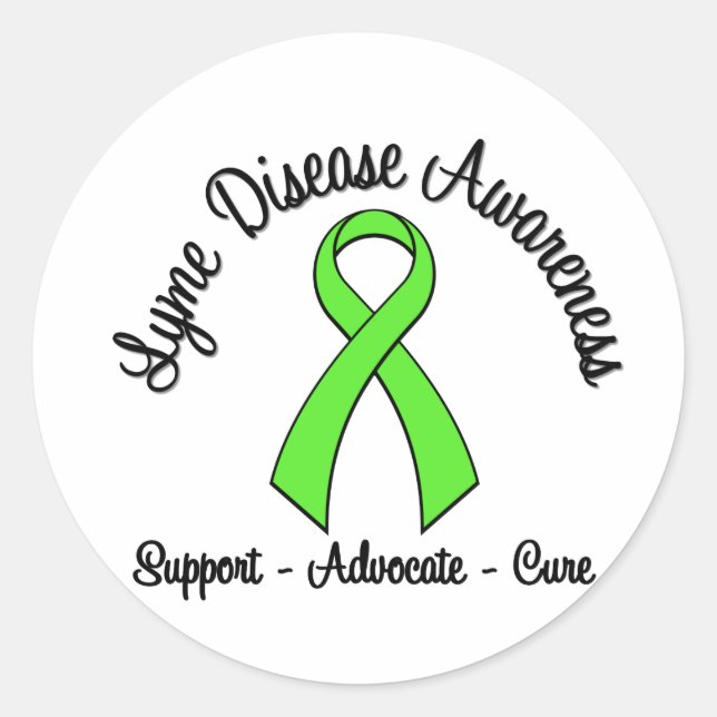 Adesivo Advogado de Sensibilização para a Doença de Lyme (Frente)