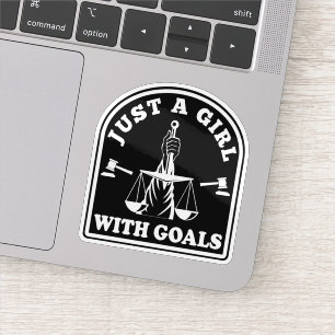 Adesivo Advogado Engraçado Estudante Apenas Uma Garota Com