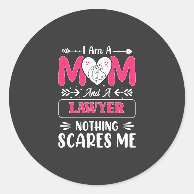Adesivo Advogado Engraçado Mãe, Advogada Mãe Engraçada (Frente)