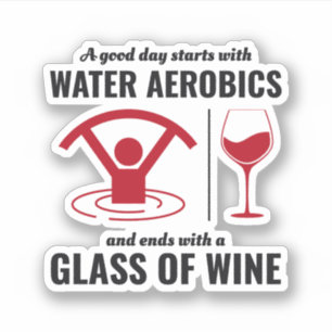 Adesivo Aeróbios Água Malhação de Exercício Aquático