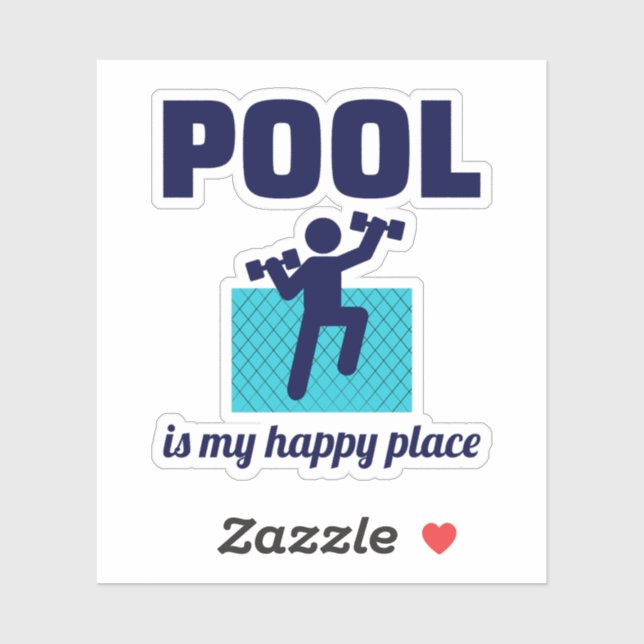 Adesivo Aeróbios Água Malhação de Exercício Aquático (Folha)