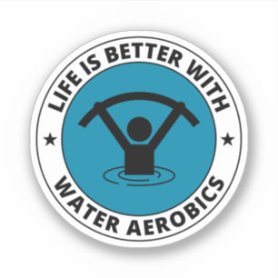 Adesivo Aeróbios Água Malhação de Exercício Aquático