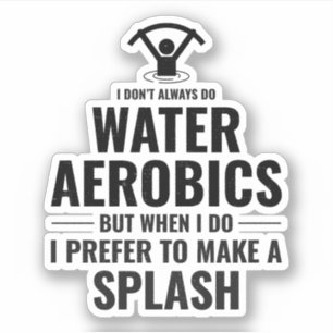 Adesivo Aeróbios Água Malhação de Exercício Aquático