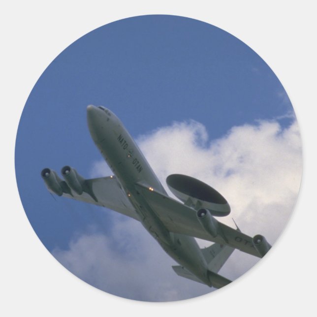 Adesivo Aeronaves da NATO E-3A Sentry AWACS (Frente)