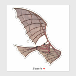 Adesivo Aeronaves de máquinas voadoras Leonardo Da Vinci