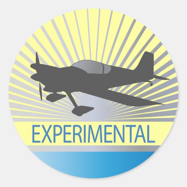 Adesivo Aeronaves Experimentais (Frente)