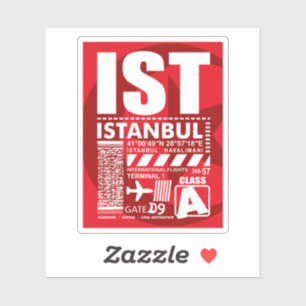 Adesivo Aeroporto IST de Istambul