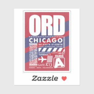 Adesivo Aeroporto ORD Chicago