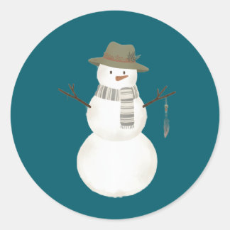 Adesivo "Aesthetic Boho Snowman Sticker