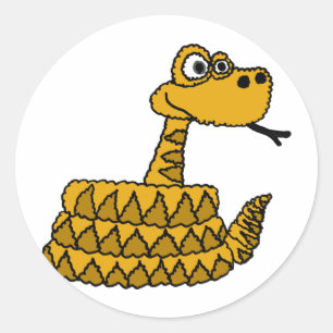 Adesivo AF- Cartoon Funky Rattlesnake