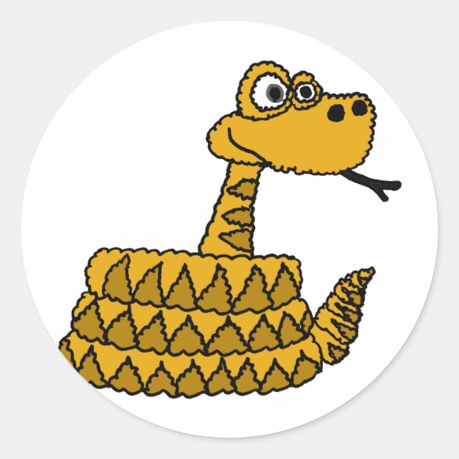 Adesivo AF- Cartoon Funky Rattlesnake (Frente)