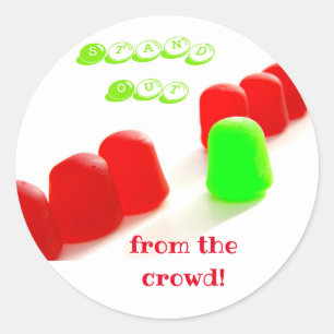 Adesivo Afaste-se da Motivação da Multidão